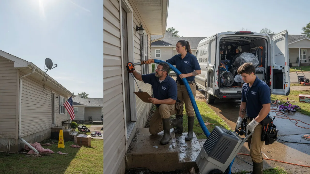 Ceiling Water Damage Restoration in Davenport, IA near me